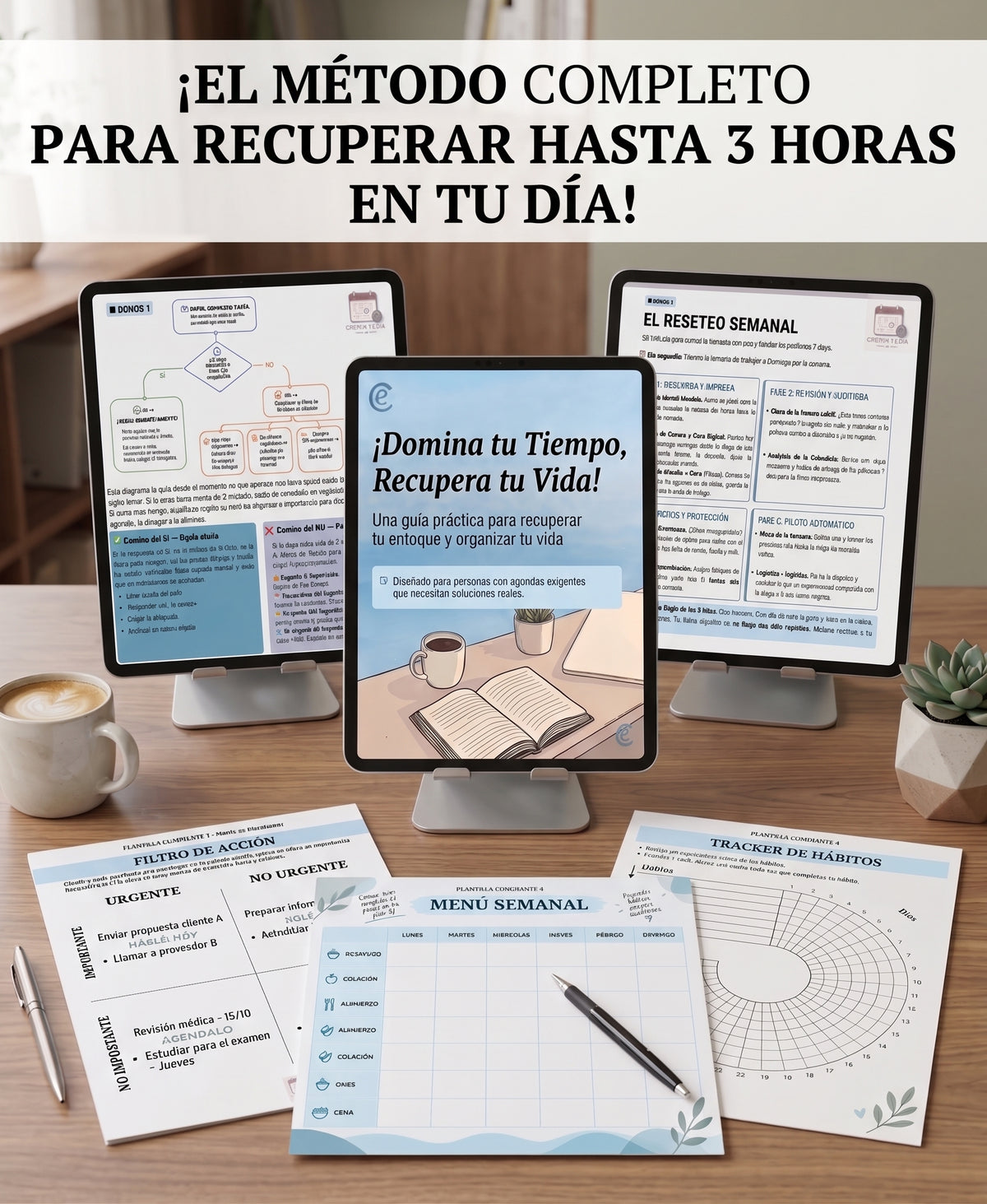 Método para recuperar hasta 3 horas de tu día (Libro + Bonus)!!!!